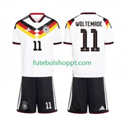 Camisola Júnior Alemanha Woltemade 11 Principais Equipamento Copa do Mundo 2026 Manga Curta