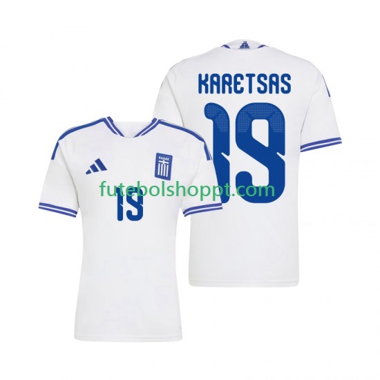 Camisola Homem Grécia Konstantinos Karetsas 19 Principais Equipamento 2026 Manga Curta