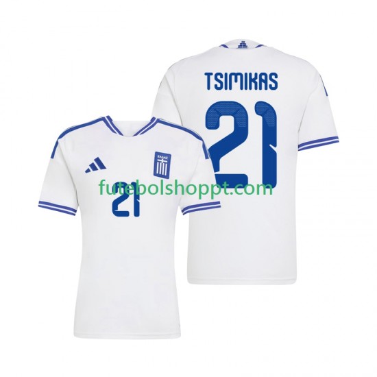 Camisola Homem Grécia Konstantinos Tsimikas 21 Principais Equipamento 2026 Manga Curta