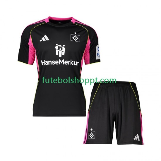 Camisola Júnior Hamburger SV Terceiro Equipamento 2025-2026 Manga Curta