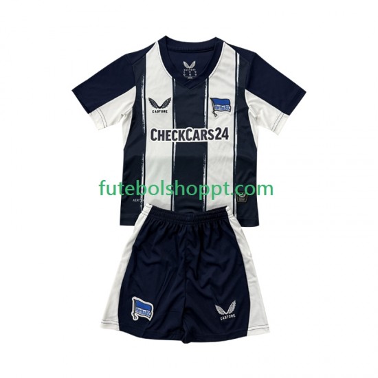 Camisola Júnior Hertha BSC Principais Equipamento 2025-2026 Manga Curta