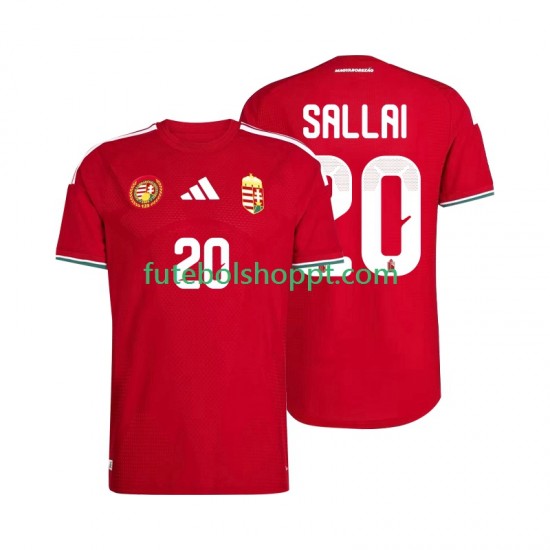 Camisola Homem Hungria Sallai 20 Principais Equipamento Copa do Mundo 2026 Manga Curta