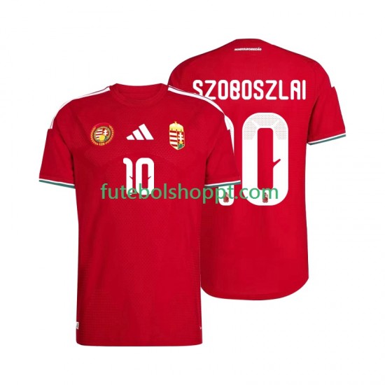 Camisola Homem Hungria Szoboszlai 10 Principais Equipamento Copa do Mundo 2026 Manga Curta