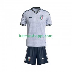 Camisola Júnior Itália Alternativa Equipamento 2026 Manga Curta