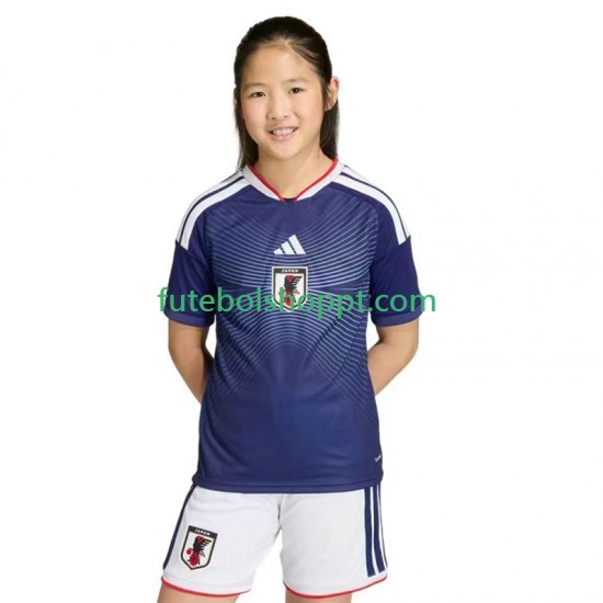 Camisola Júnior Japão Principais Equipamento Copa do Mundo 2026 Manga Curta