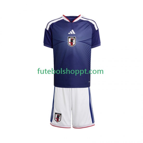 Camisola Júnior Japão Principais Equipamento Copa do Mundo 2026 Manga Curta