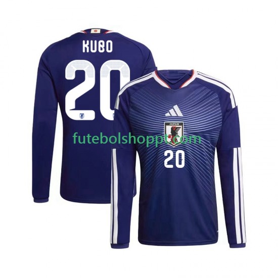 Camisola Homem Japão Kubo 20 Principais Equipamento Copa do Mundo 2026 Manga Comprida