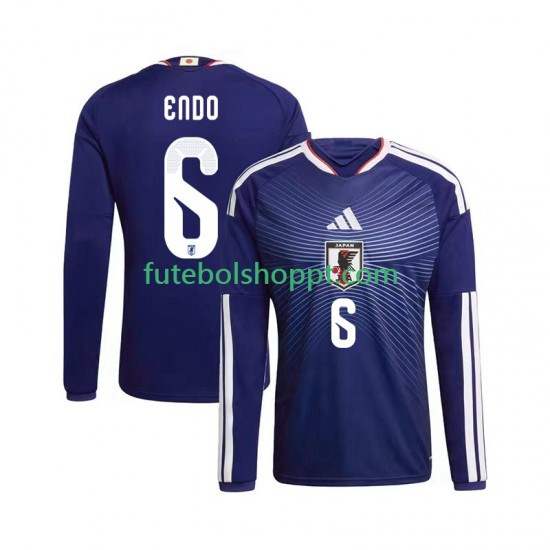 Camisola Homem Japão Wataru Endo 6 Principais Equipamento Copa do Mundo 2026 Manga Comprida