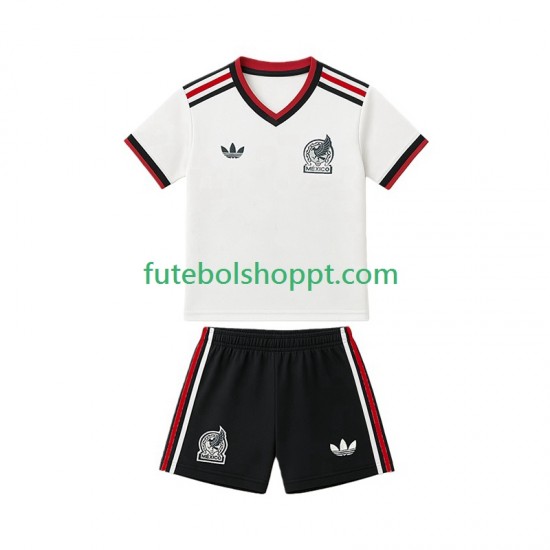 Camisola Júnior México Alternativa Equipamento Copa do Mundo 2026 Manga Curta