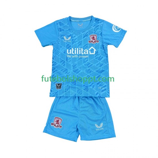 Camisola Júnior Middlesbrough Guarda-redes Principais Equipamento 2025-2026 Manga Curta
