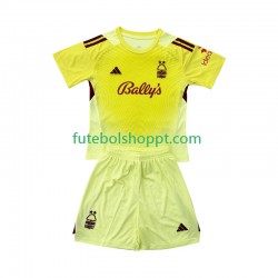 Camisola Júnior Nottingham Forest Guarda-redes Principais Equipamento 2025-2026 Manga Curta