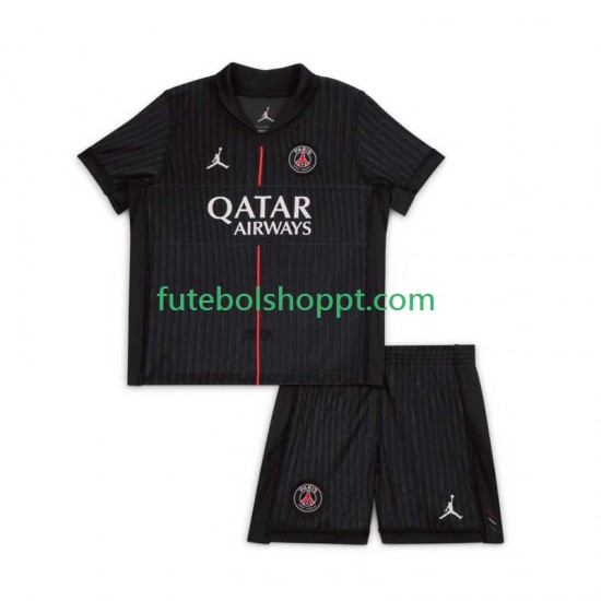 Camisola Júnior Paris Saint-Germain Quarto Equipamento 2025-2026 Manga Curta
