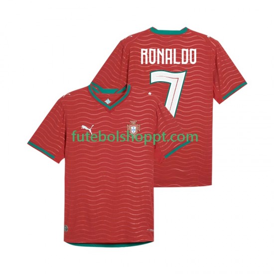 Camisola Homem Portugal Cristiano Ronaldo 7 Principais Equipamento Copa do Mundo 2026 Manga Curta