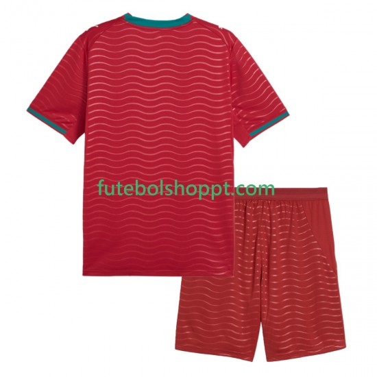 Camisola Júnior Portugal Principais Equipamento Copa do Mundo 2026 Manga Curta