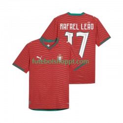 Camisola Homem Portugal Rafael Leao 17 Principais Equipamento Copa do Mundo 2026 Manga Curta