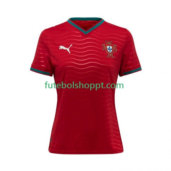 Camisola Mulher Portugal Principais Equipamento Copa do Mundo 2026 Manga Curta