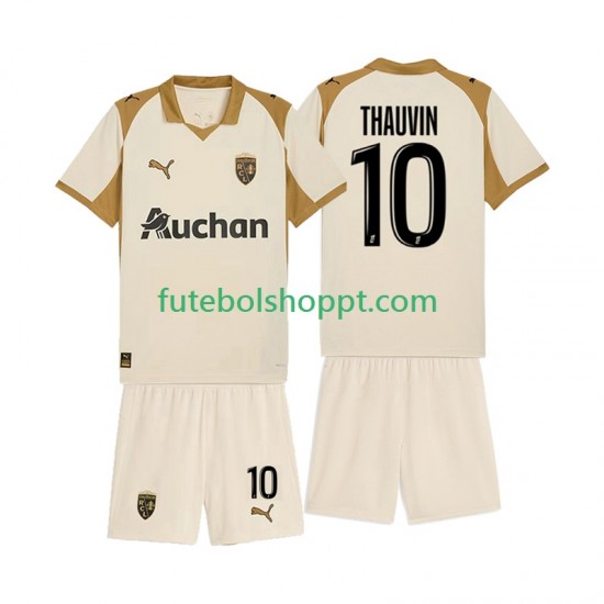 Camisola Júnior RC Lens Florian Thauvin 10 Terceiro Equipamento 2025-2026 Manga Curta