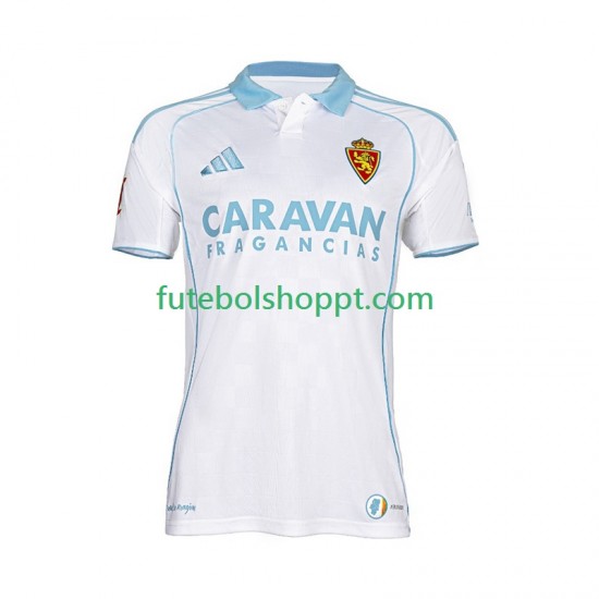 Camisola Homem Real Zaragoza Principais Equipamento 2025-2026 Manga Curta
