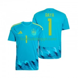Camisola Homem Espanha David Raya 1 Guarda-redes Principais Equipamento Copa do Mundo 2026 Manga Curta