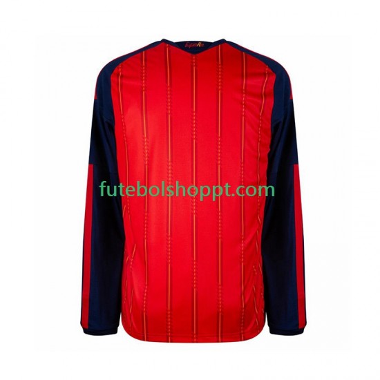Camisola Homem Espanha Principais Equipamento Copa do Mundo 2026 Manga Comprida