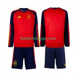 Camisola Júnior Espanha Principais Equipamento Copa do Mundo 2026 Manga Comprida