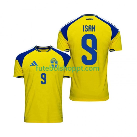 Camisola Homem Suécia Isak 9 Principais Equipamento 2026 Manga Curta
