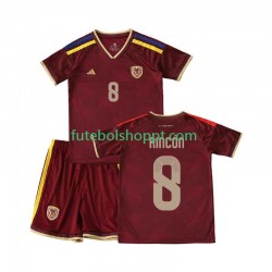 Camisola Júnior Venezuela Tomas Rincon 8 Principais Equipamento 2026 Manga Curta