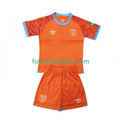Camisola Júnior West Ham United Guarda-redes Alternativa Equipamento 2025-2026 Manga Curta