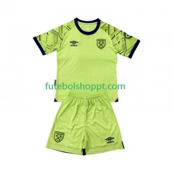Camisola Júnior West Ham United Guarda-redes Principais Equipamento 2025-2026 Manga Curta