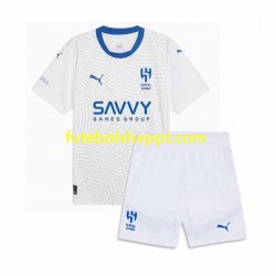Camisola Júnior Al-Hilal Alternativa Equipamento 2024-2025 Manga Curta