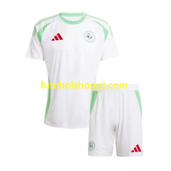 Camisola Júnior Argélia Principais Equipamento 2024-2025 Manga Curta