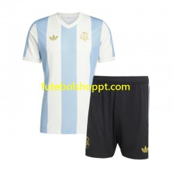 Camisola Júnior Argentina 50 Anniversary Principais Equipamento Manga Curta