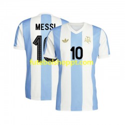 Camisola Homem Argentina Lionel Messi 10 50 Anniversary Principais Equipamento Manga Curta
