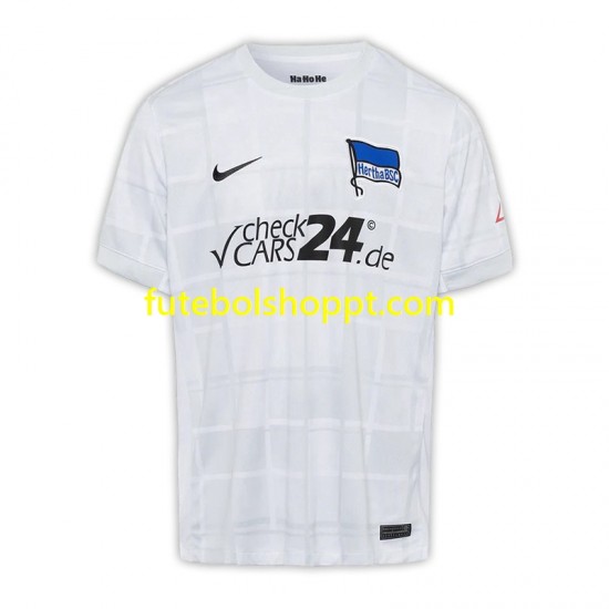 Camisola Homem Hertha BSC Quarto Equipamento 2024-2025 Manga Curta