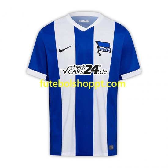 Camisola Homem Hertha BSC Principais Equipamento 2024-2025 Manga Curta