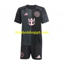 Camisola Júnior Inter Miami Alternativa Equipamento 2024-2025 Manga Curta