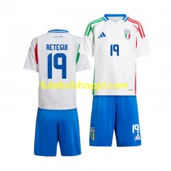 Camisola Júnior Itália Mateo Retegui 19 Alternativa Equipamento 2024 Manga Curta