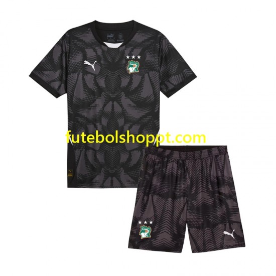 Camisola Júnior Costa do Marfim Guarda-redes Principais Equipamento 2025 Manga Curta