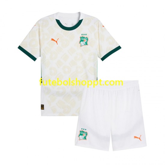 Camisola Júnior Costa do Marfim Alternativa Equipamento 2025 Manga Curta