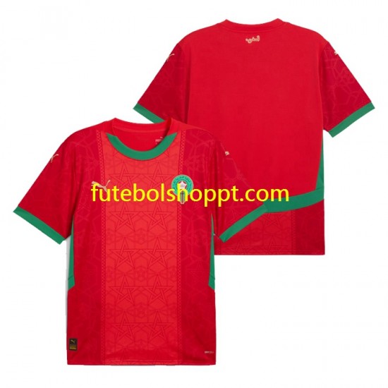 Camisola Homem Marrocos Principais Equipamento 2024 Manga Curta