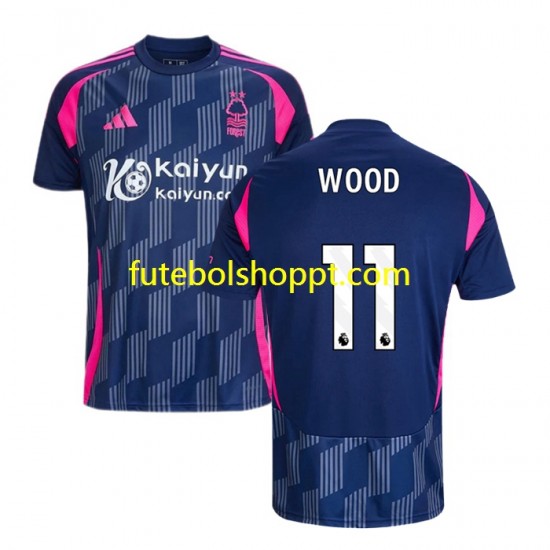 Camisola Homem Nottingham Forest Chris Wood 11 Alternativa Equipamento 2024-2025 Manga Curta