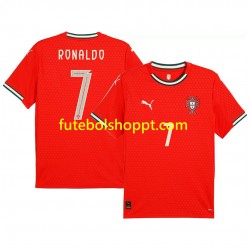 Camisola Homem Portugal RONALDO 7 Principais Equipamento 2025 Manga Curta