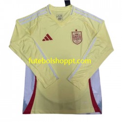 Camisola Homem Espanha Alternativa Equipamento Euro 2024 Manga Comprida