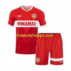 Camisola Júnior VfB Stuttgart Alternativa Equipamento 2024-2025 Manga Curta