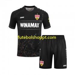 Camisola Júnior VfB Stuttgart Terceiro Equipamento 2024-2025 Manga Curta