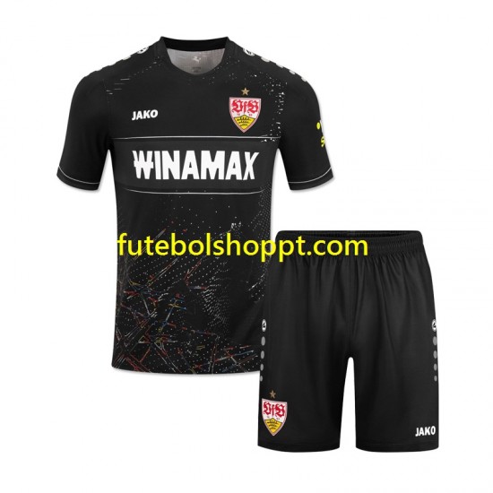 Camisola Júnior VfB Stuttgart Terceiro Equipamento 2024-2025 Manga Curta
