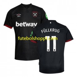 Camisola Homem West Ham United FULLKRUG 11 Alternativa Equipamento 2024-2025 Manga Curta