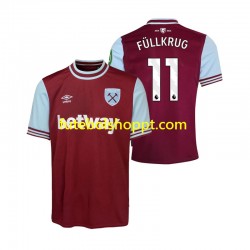 Camisola Homem West Ham United FULLKRUG 11 Principais Equipamento 2024-2025 Manga Curta