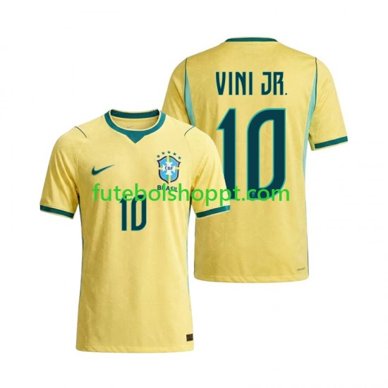 Camisola Homem Brasil Vinicius Junior 10 Principais Equipamento Copa do Mundo 2026 Manga Curta