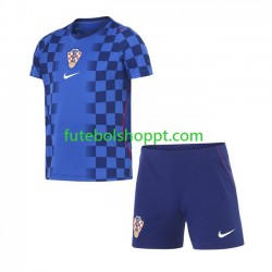 Camisola Júnior Croácia Alternativa Equipamento Copa do Mundo 2026 Manga Curta
